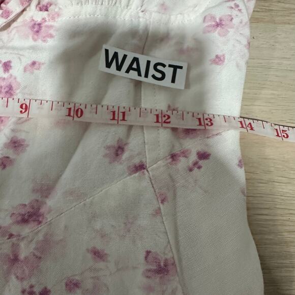 Sim & Sam Womens Coquette Milkmaid Babydoll Feminine Floral Midi Dress Pink M - Picture 12 of 13